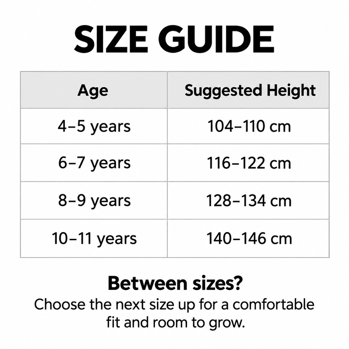 Size Guide